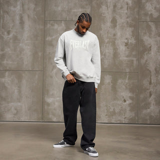 Everlast® EVERLAST LOGO CREW SWEAT Sweatshirt 413 Light Grey melange