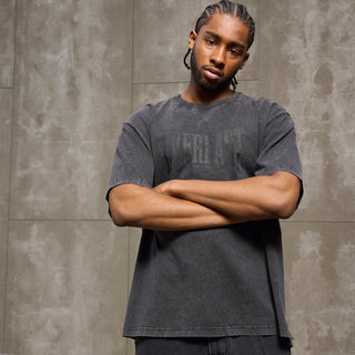Everlast® EVERLAST WASHED BOX FIT LOGO TEE T-shirt Black
