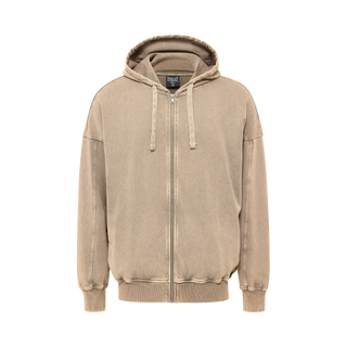Everlast® EVERLAST WASHED OVERSIZED SWEAT CARDIGAN Hoodie Sand