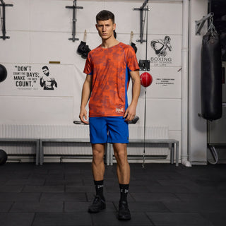 Everlast® EVERLAST Mens SS Athletic AOP Training Tee EVERDRI ™ T-shirt Orange
