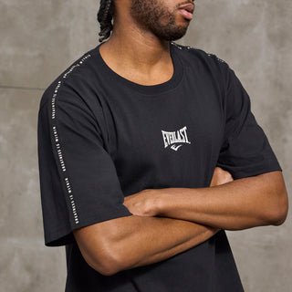 Everlast® EVERLAST Mens SS Oversized Heavyweight Greatness Is Within Tee T-shirt Black