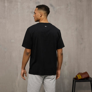 Everlast® EVERLAST Mens SS Oversized Iconic Maximized Logo Tee T-shirt Black