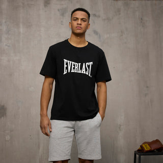 Everlast® EVERLAST Mens SS Oversized Iconic Maximized Logo Tee T-shirt Black