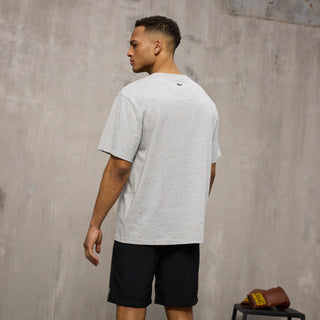 Everlast® EVERLAST Mens SS Oversized Iconic Maximized Logo Tee T-shirt Grey
