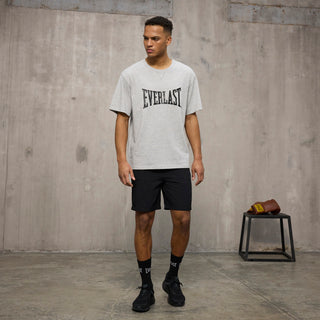 Everlast® EVERLAST Mens SS Oversized Iconic Maximized Logo Tee T-shirt Grey