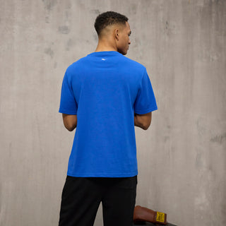Everlast® EVERLAST Mens SS Oversized Iconic Maximized Logo Tee T-shirt Blue