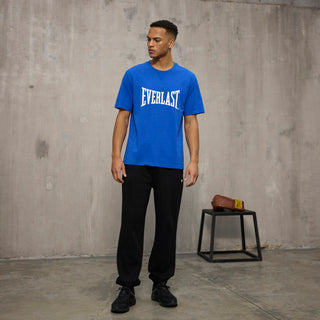 Everlast® EVERLAST Mens SS Oversized Iconic Maximized Logo Tee T-shirt Blue