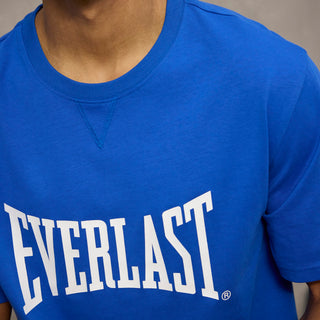 Everlast® EVERLAST Mens SS Oversized Iconic Maximized Logo Tee T-shirt Blue