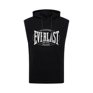 Everlast® EVERLAST Mens Worldwide Raw Sleveless Sweat Hoddie Sweatshirt Black