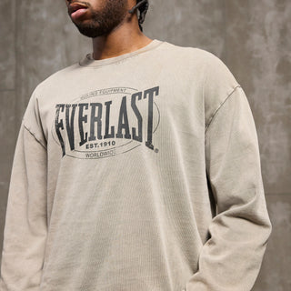 Everlast® Nordic EVERLAST WASHED LOGO CREW SWEAT Shirt Sand