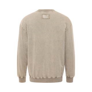 Everlast® EVERLAST WASHED LOGO CREW SWEAT Shirt Sand