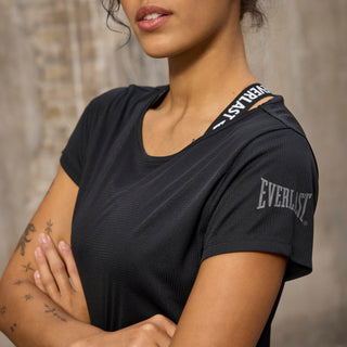 Everlast® EVERLAST Womens SS Premier Training Tee EVERDRI ™ T-shirt Black