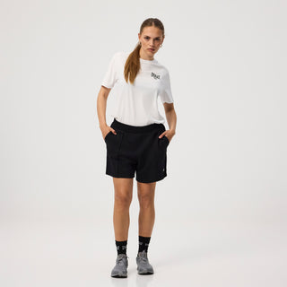 Everlast® EVERLAST Womens Wide Pintuck Sweat Shorts Shorts Black