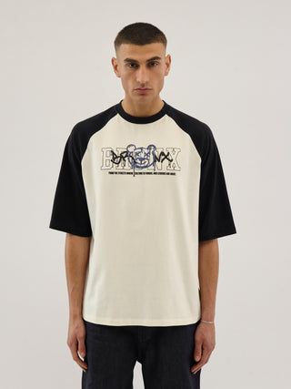 Everlast® Bronx Raglan Tee T-shirt White/Black