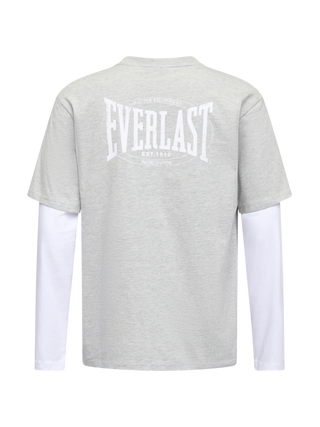Everlast® LAYERED BACK LOGO LS T-shirt Grey