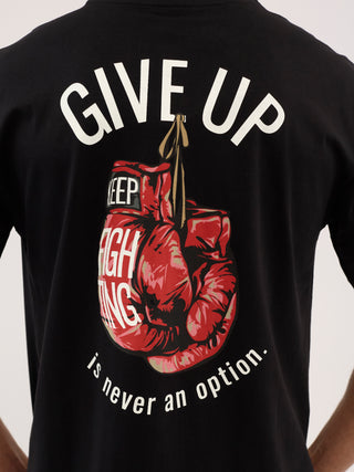 Everlast® NEVER GIVE UP TEE T-shirt Black